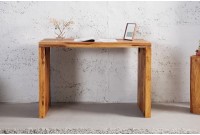 Bureau de 100 cm contemporain en bois massif coloris miel naturel Bureau de 100 cm contemporain en bois massif coloris miel naturel