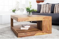 Table basse carré en bois massif 80x80 cm Table basse carré en bois massif 80x80 cm