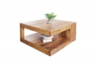 Table basse carré en bois massif 80x80 cm Table basse carré en bois massif 80x80 cm