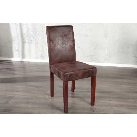 Ensemble de 4 chaises design de coloris brun