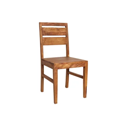 Ensemble de 2 chaises en bois massif pour salle à manger 2
