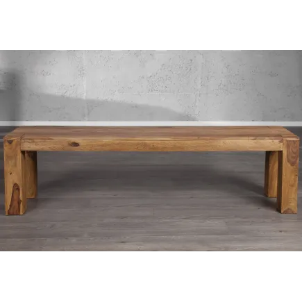 Banquette 160 cm design en bois naturel 2