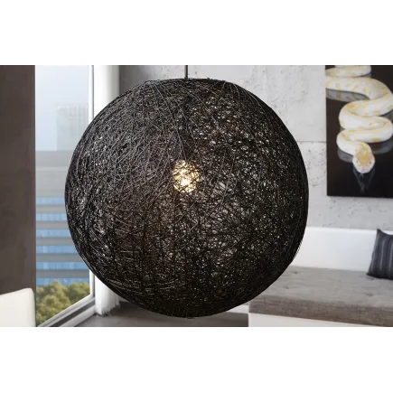 Lampe suspendue 60 cm design "COCOON"  coloris noir