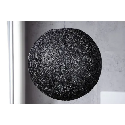 Lampe suspendue 60 cm design "COCOON"  coloris noir 2