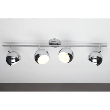 Lampe suspendue design "BUBBLE" en métal chromé