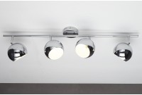 Lampe suspendue design "BUBBLE" en métal chromé