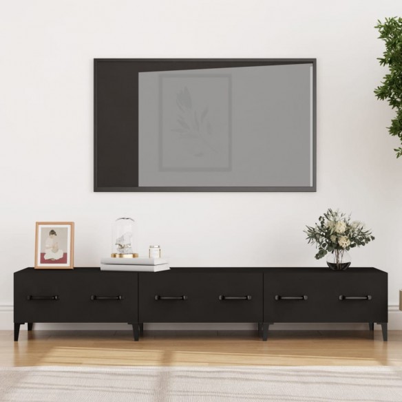 Meuble TV Noir 150x34,5x30 cm 