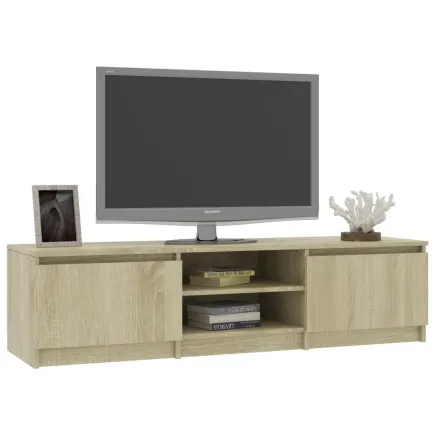 Meuble TV Chêne sonoma 140x40x35,5 cm Aggloméré 2