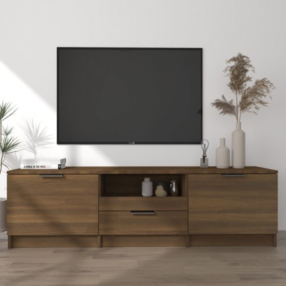 Meuble TV Chêne marron 140x35x40 cm 