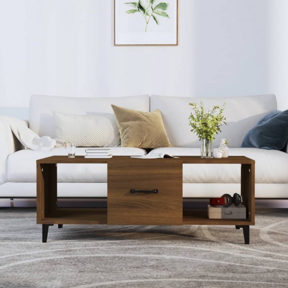 Table basse Chêne marron 102x50x40 cm 
