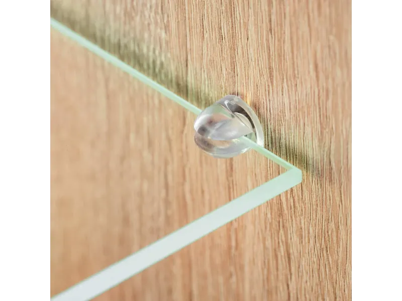 Ensemble Mural TV avec Lumière LED – Chêne Sonoma et Blanc – L260 cm – Salon & Séjour