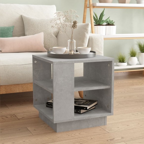 Table basse Gris béton 40x40x43 cm 