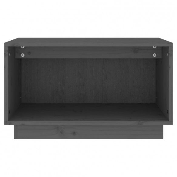 Meuble TV Gris 60x35x35 cm Bois de pin massif Meuble TV Gris 60x35x35 cm Bois de pin massif