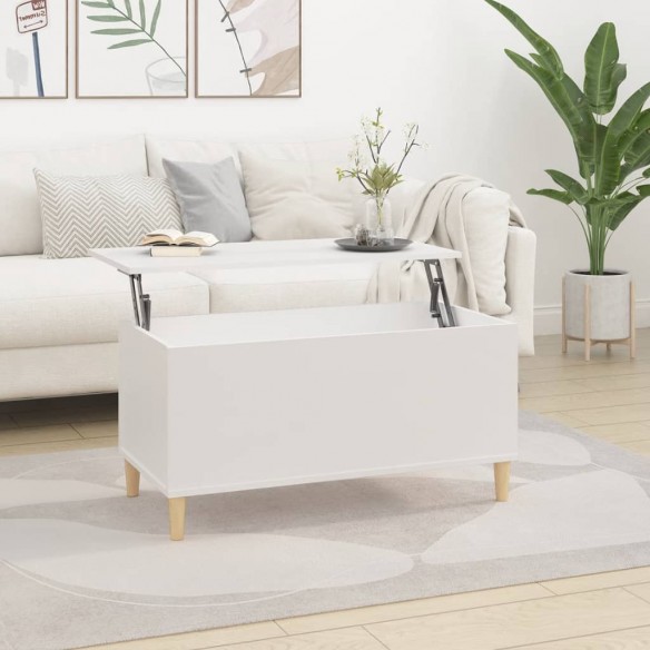 Table basse Blanc 90x44,5x45 cm 