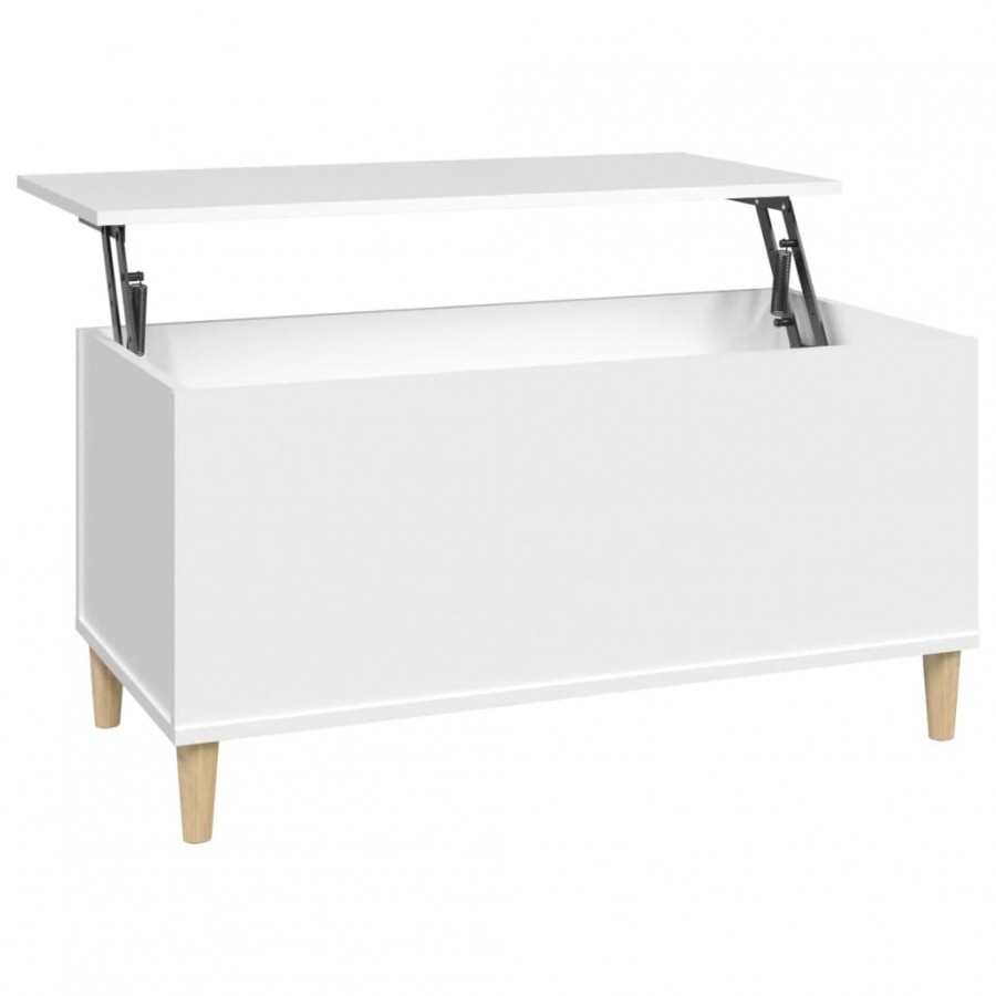 Table basse Blanc 90x44,5x45 cm 