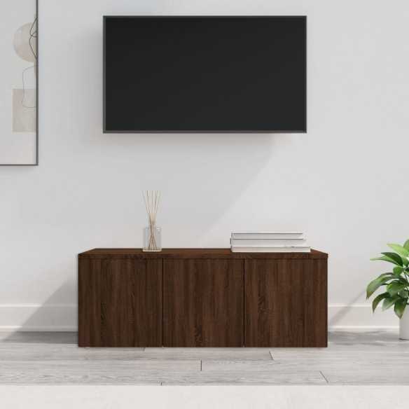Meuble TV Chêne marron 80x34x30 cm 