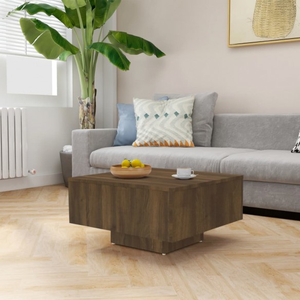 Table basse Chêne marron 60x60x31,5 cm 