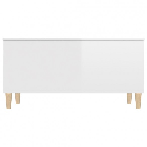 Table basse Blanc brillant 90x44,5x45 cm 