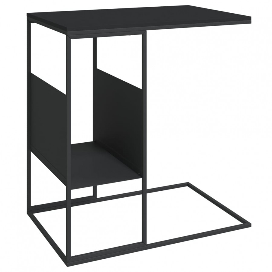 Table d'appoint Noir 55x36x59,5 cm