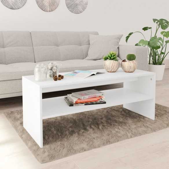 Table basse Blanc 100x40x40 cm 