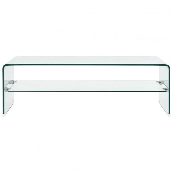 Table basse Clair 98 x 45 x 31 cm Verre trempé Table basse Clair 98 x 45 x 31 cm Verre trempé