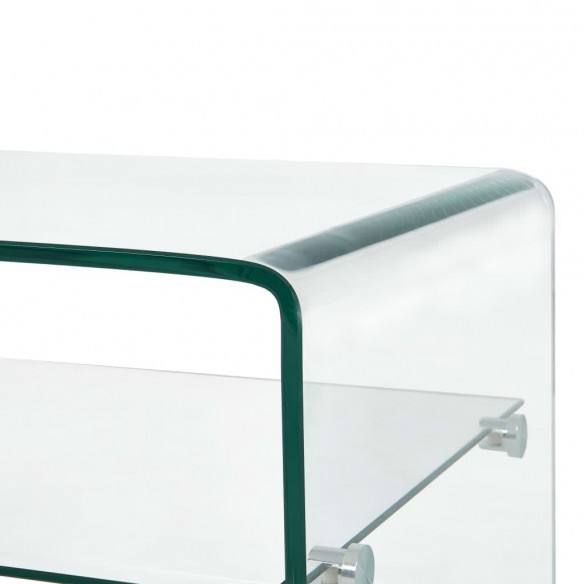 Table basse Clair 98 x 45 x 31 cm Verre trempé Table basse Clair 98 x 45 x 31 cm Verre trempé