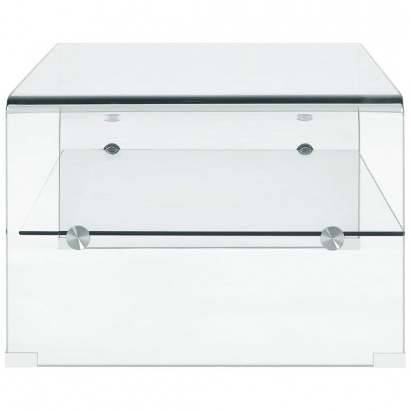 Table basse Clair 98 x 45 x 31 cm Verre trempé Table basse Clair 98 x 45 x 31 cm Verre trempé