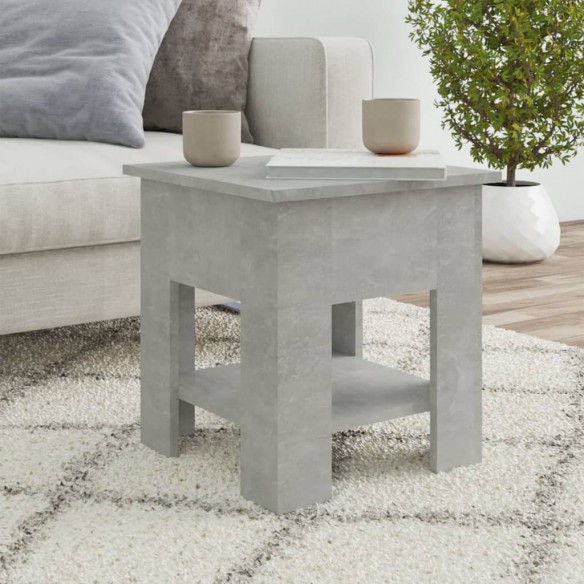 Table basse Gris béton 40x40x42 cm 