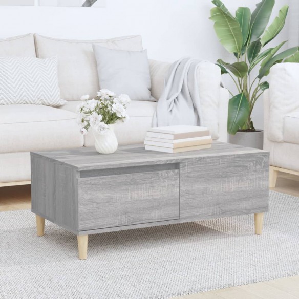 Table basse Sonoma gris 90x50x36,5 cm 