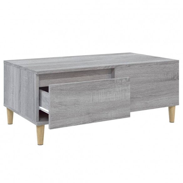 Table basse Sonoma gris 90x50x36,5 cm 