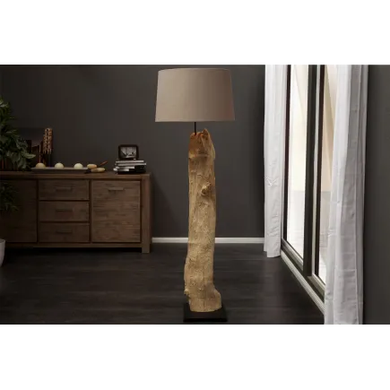 Lampadaire en bois flotté coloris beige 2