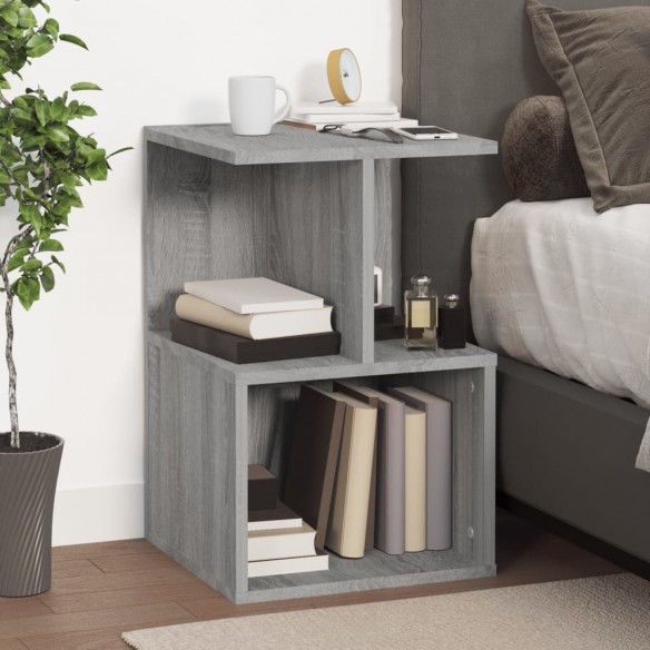 Table de chevet Sonoma gris 35x35x55 cm 