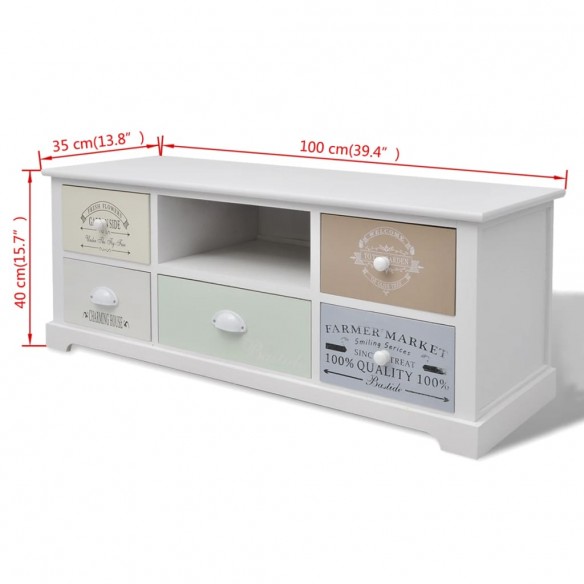 Meuble TV en style français Bois Meuble TV en style français Bois