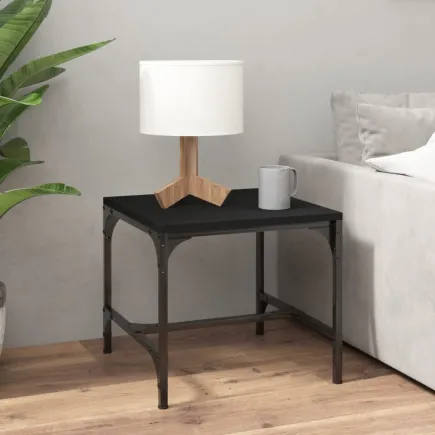 Table d'appoint Noir 40x40x35 cm