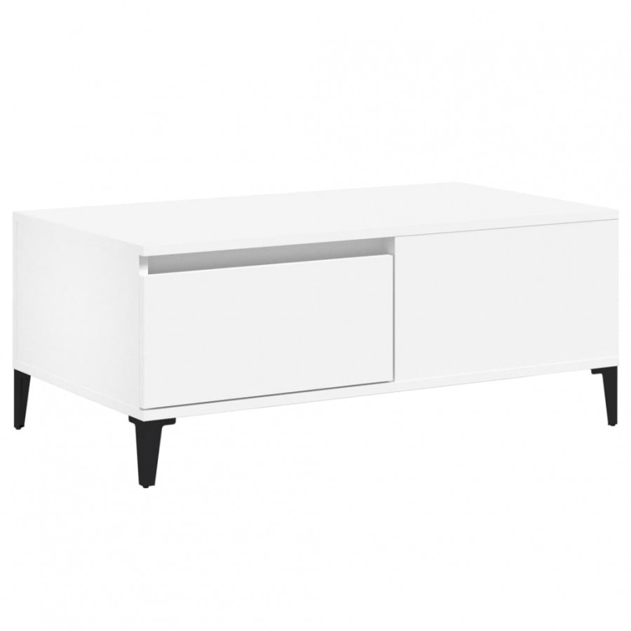 Table basse Blanc 90x50x36,5 cm 
