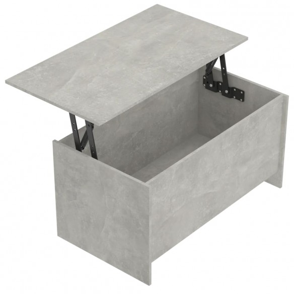 Table basse Gris béton 102x55,5x52,5 cm 