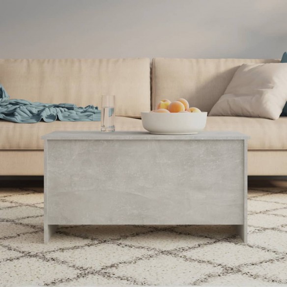 Table basse Gris béton 102x55,5x52,5 cm 