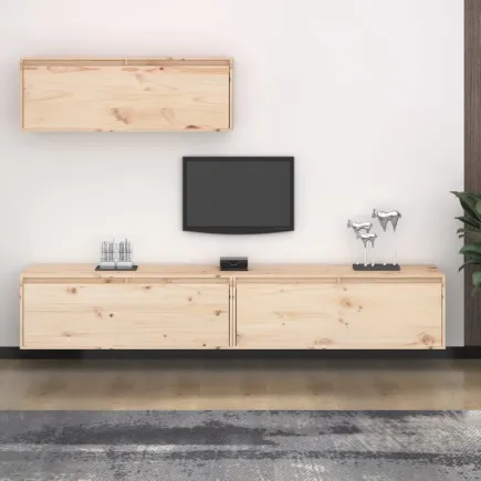 Meubles TV 3 pcs Bois massif de pin