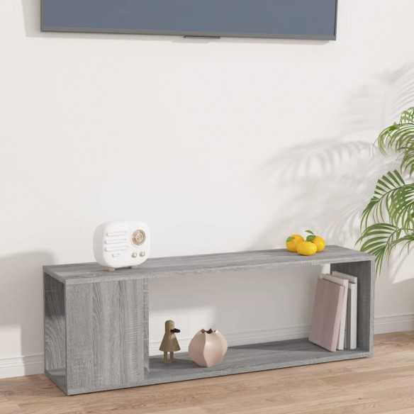 Meuble TV Sonoma gris 100x24x32 cm 