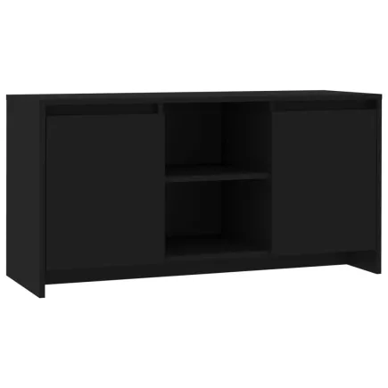 Meuble TV Noir 102x37,5x52,5 cm Aggloméré 2