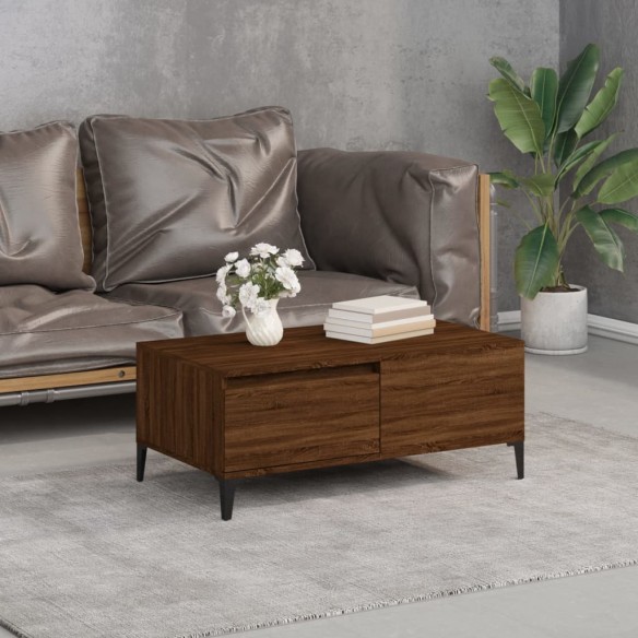 Table basse Chêne marron 90x50x36,5 cm 
