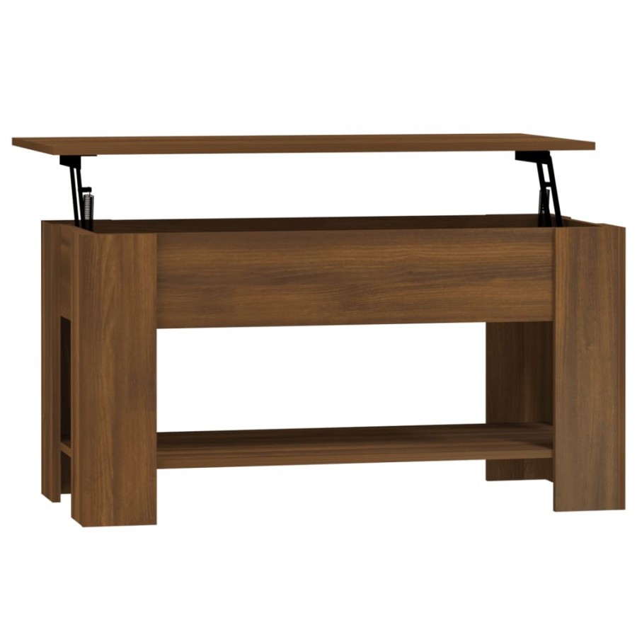 Table basse Chêne marron 101x49x52 cm 