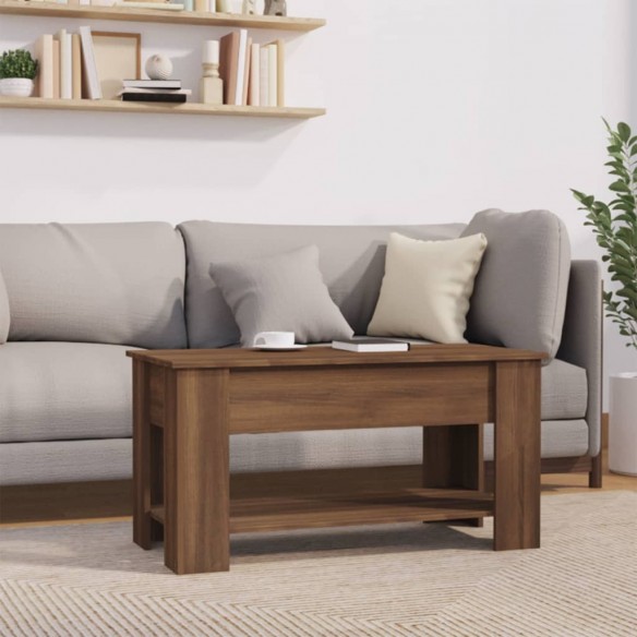 Table basse Chêne marron 101x49x52 cm 