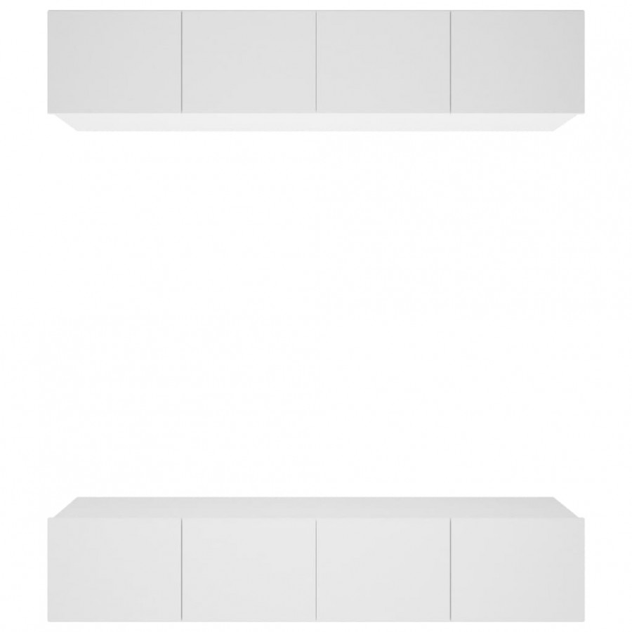 Meubles TV 4 pcs Blanc 80x30x30 cm 