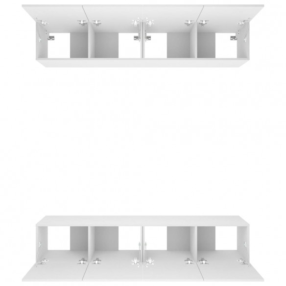 Meubles TV 4 pcs Blanc 80x30x30 cm 
