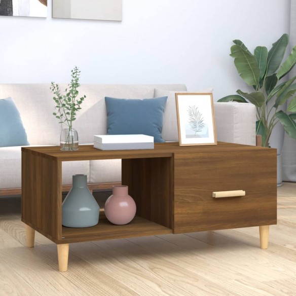 Table basse Chêne marron 89,5x50x40 cm 