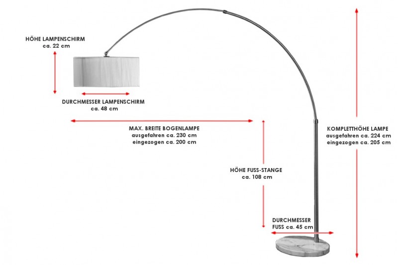 Lampadaires arc| La force du design, la douceur du foyer.