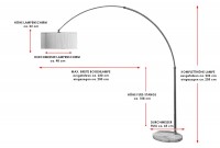 Lampadaires arc| La force du design, la douceur du foyer.