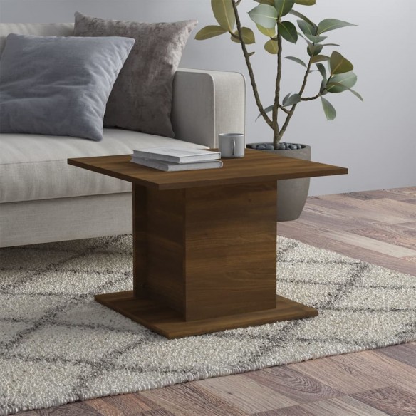 Table basse Chêne marron 55,5x55,5x40 cm Aggloméré