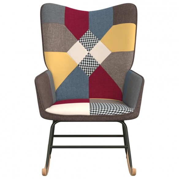 Chaise à bascule Patchwork Tissu Chaise à bascule Patchwork Tissu